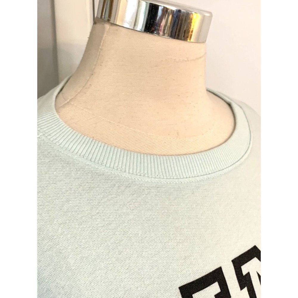 Victoria’s Secret Pastel Blue Pink PullOver Sweatshirt S M Spell out Preppy - Picture 4 of 11